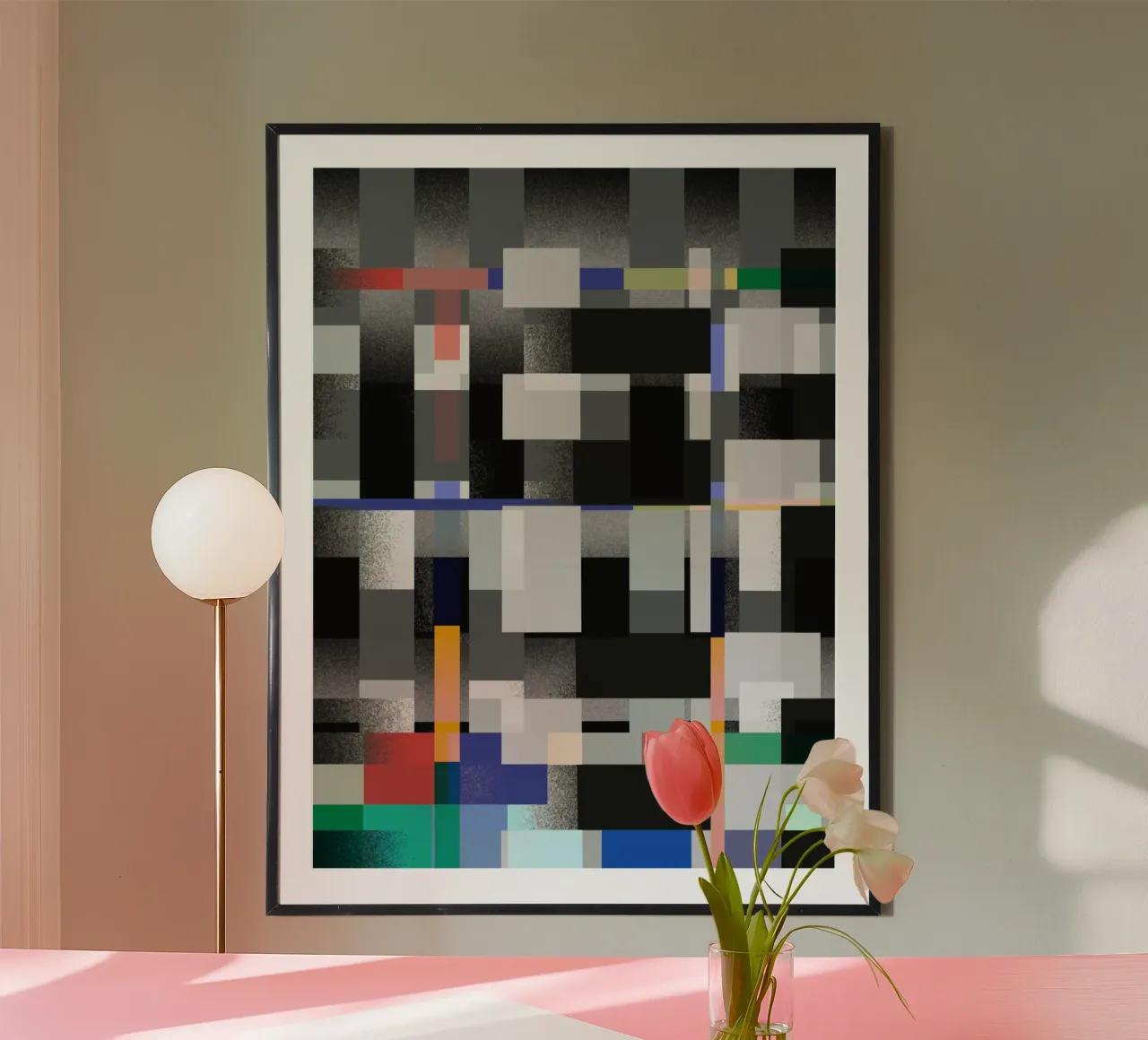 Glitches pattern 08 poster by Little Dean