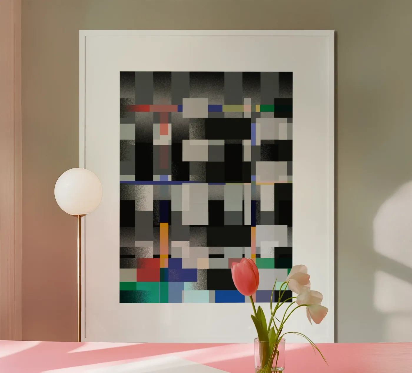 Glitches pattern 08 poster by Little Dean