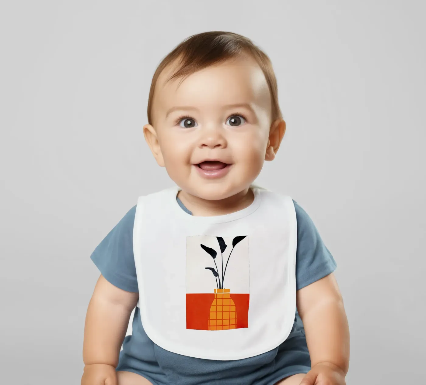 Keep Smiling baby slabbetje van Kubistika