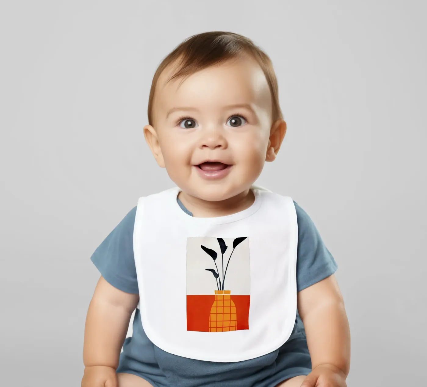 Keep Smiling baby slabbetje van Kubistika
