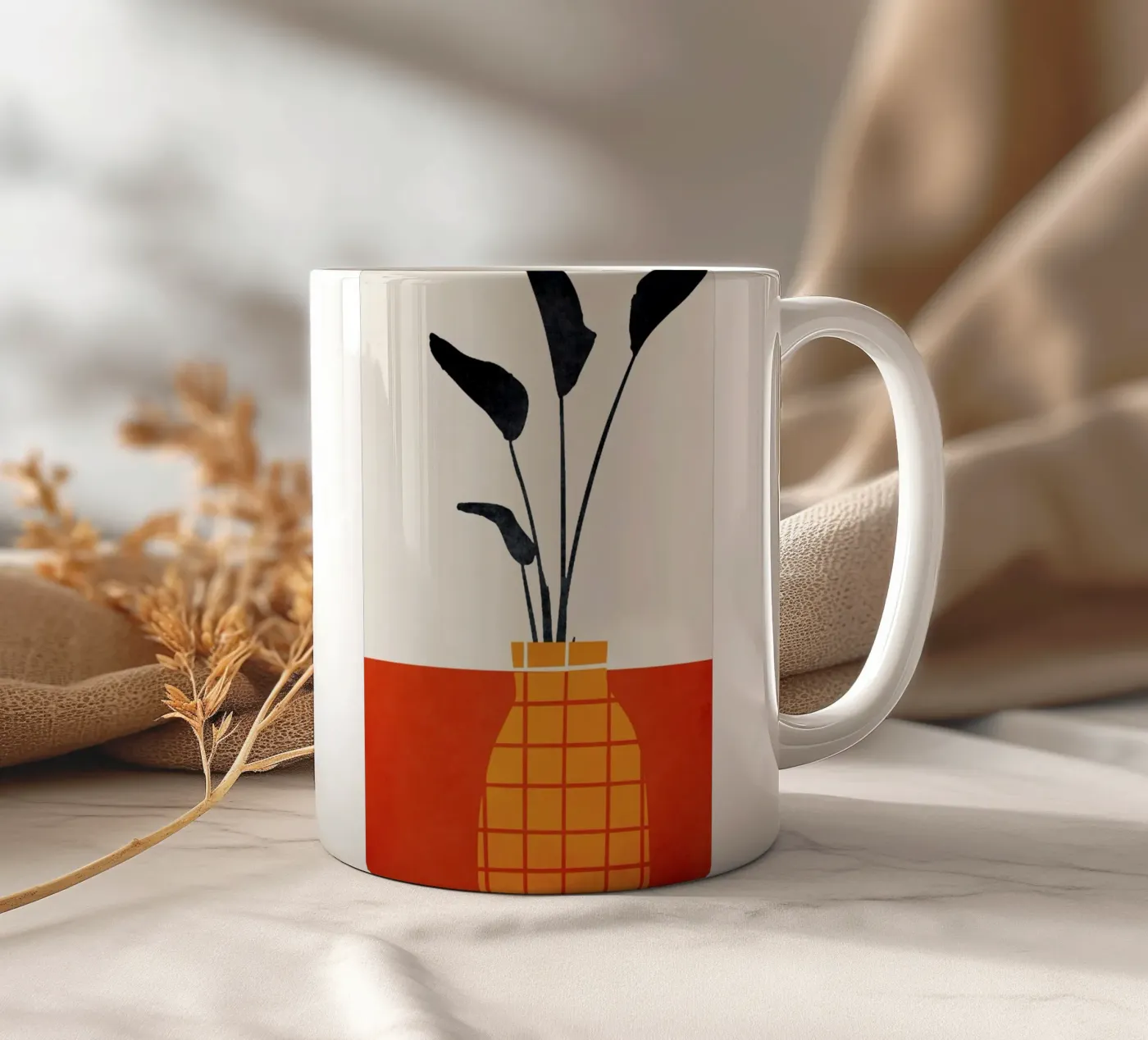 Keep Smiling ceramic mug by Kubistika