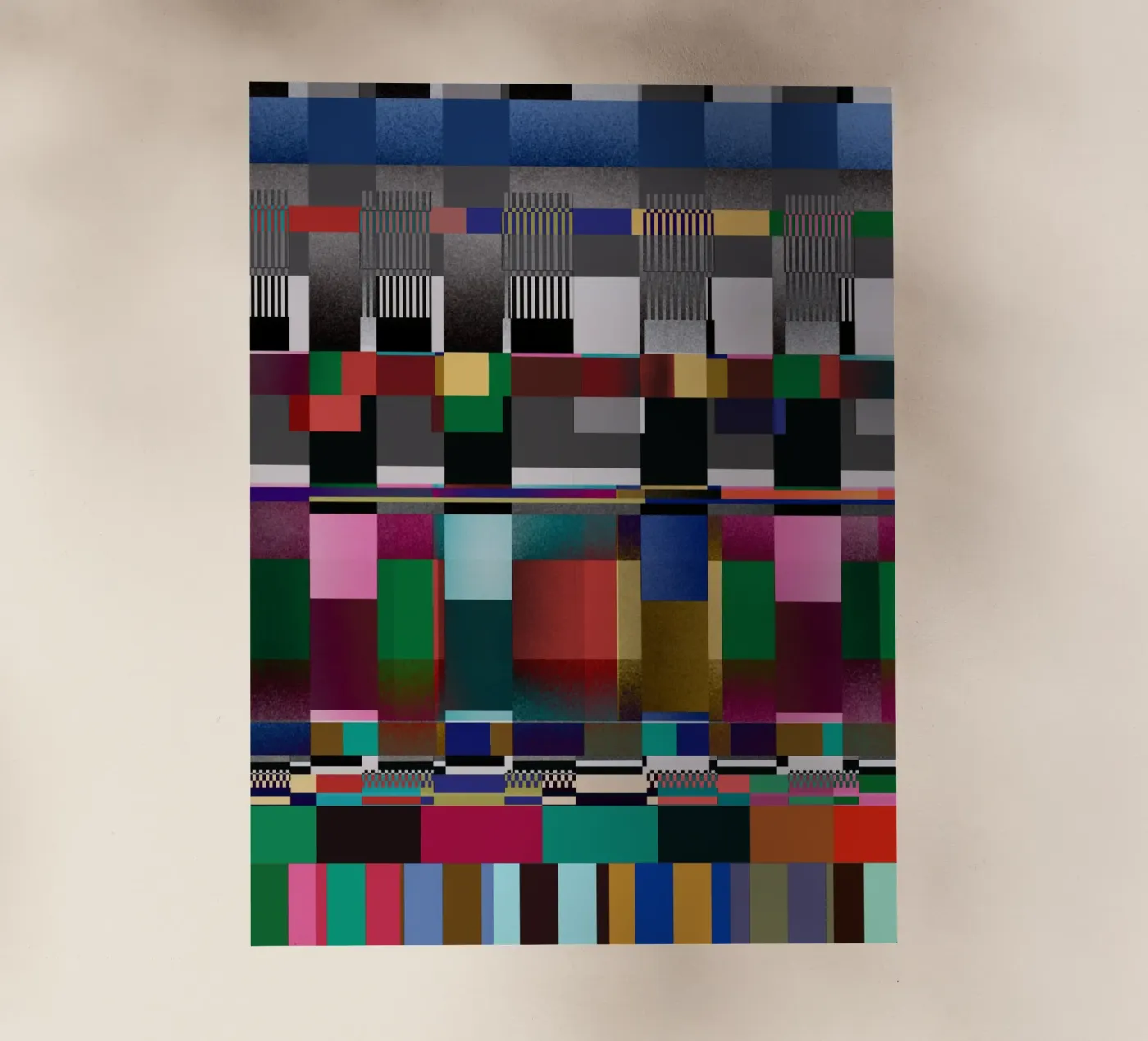 Glitches pattern 09 film rétro-éclairé de Little Dean