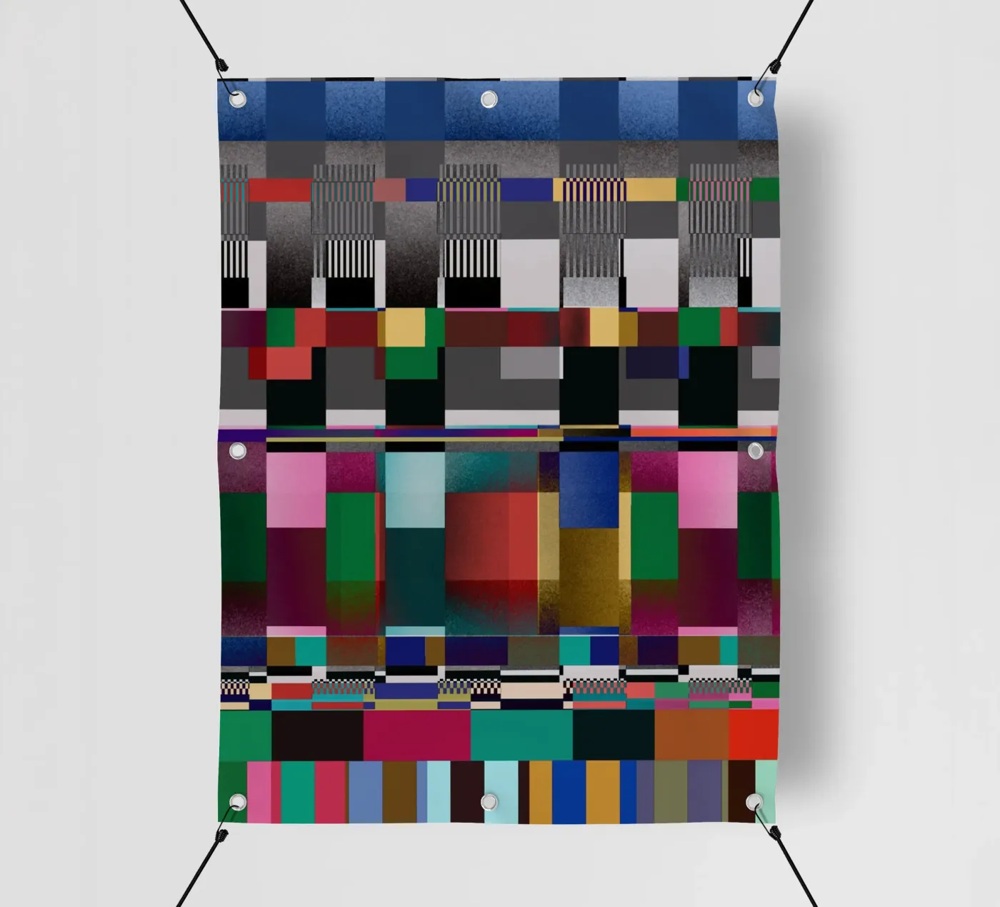 Glitches pattern 09 PVC Plane von Little Dean