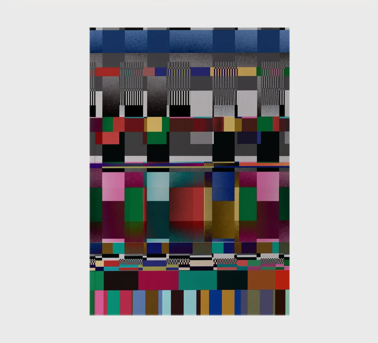 Glitches pattern 09 notebook by Little Dean
