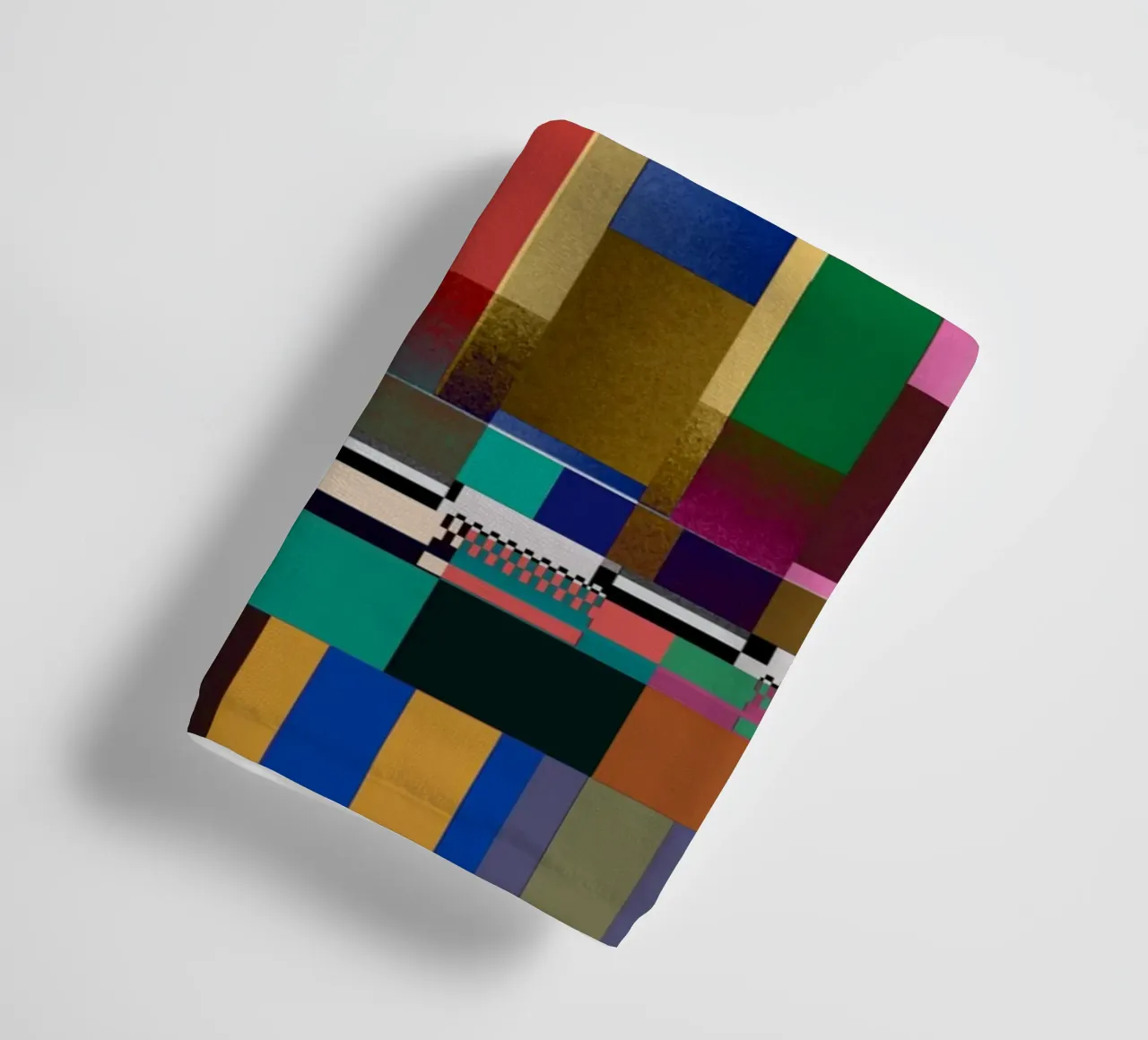 Glitches pattern 09 towel by Little Dean