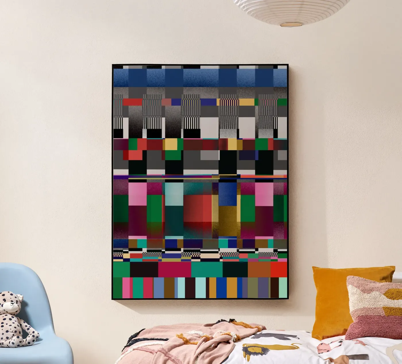 Glitches pattern 09 acryl van Little Dean