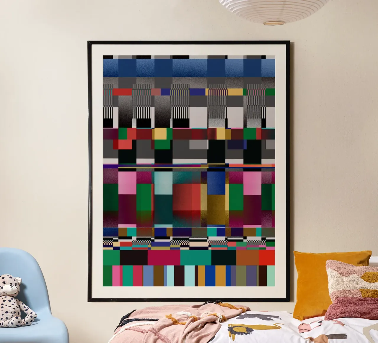 Glitches pattern 09 poster by Little Dean