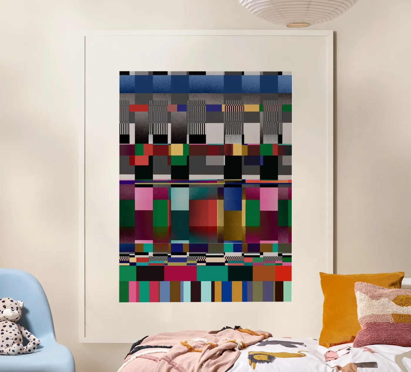 Glitches pattern 09 Poster von Little Dean