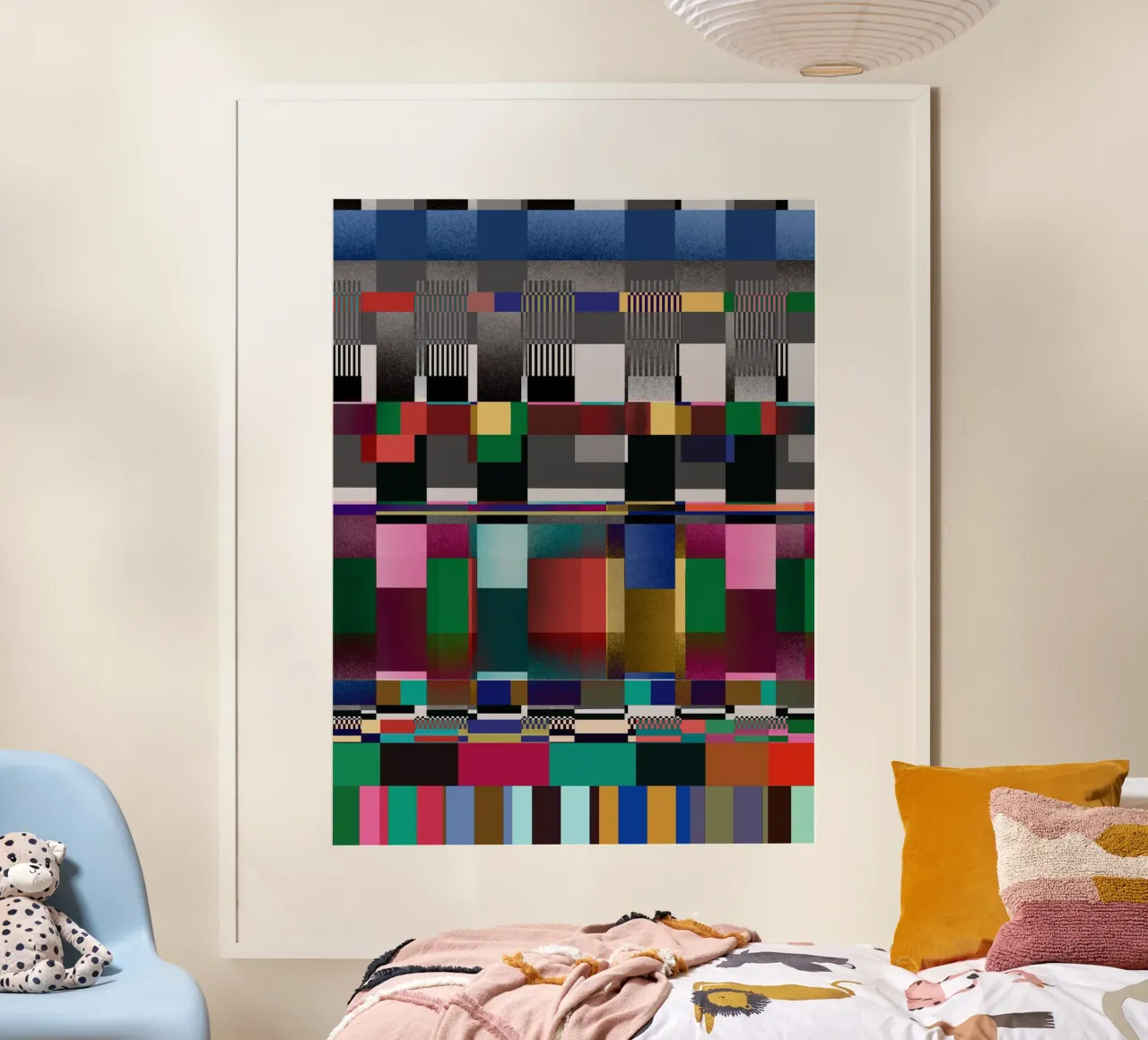 Glitches pattern 09 poster by Little Dean