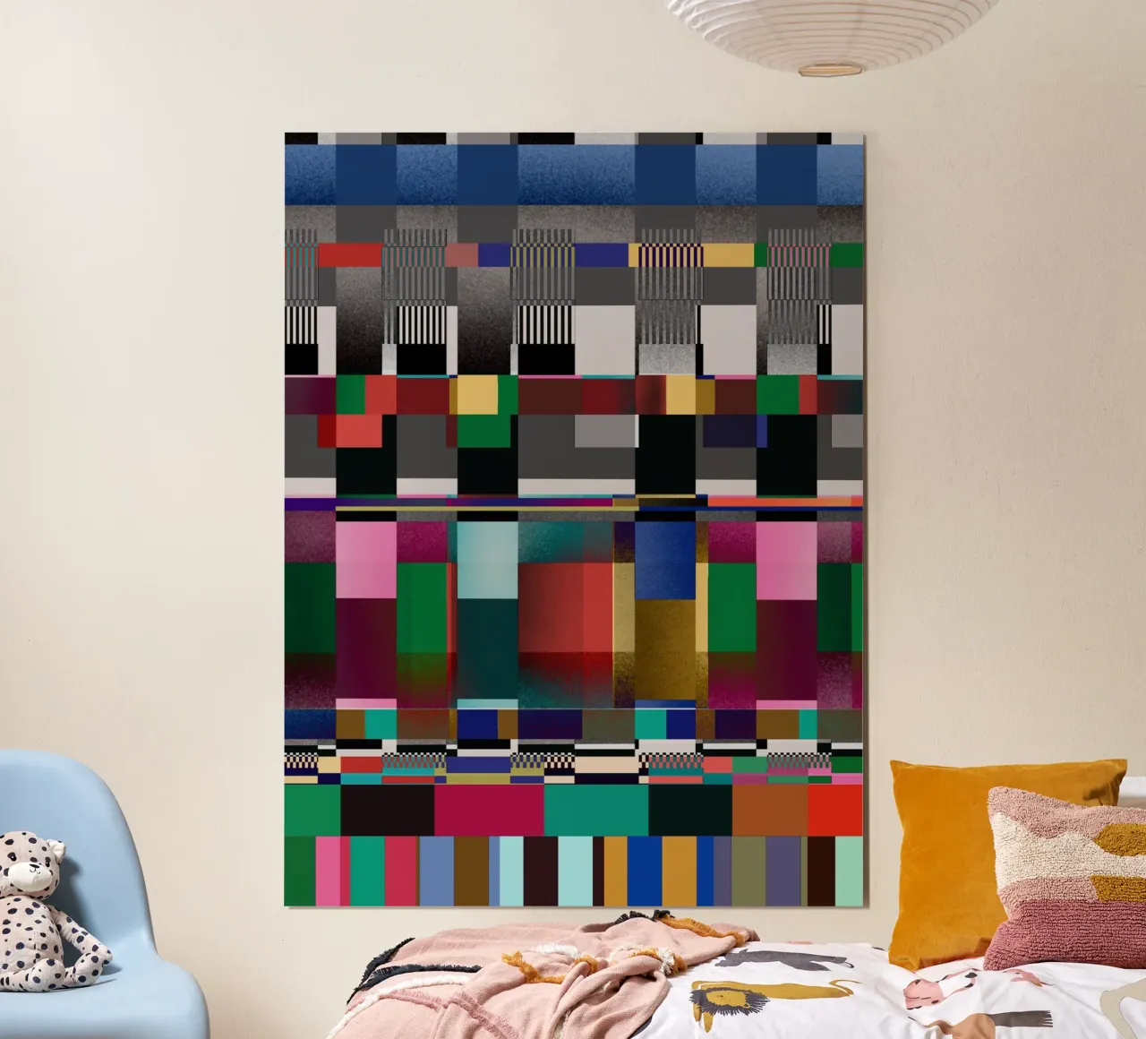 Glitches pattern 09 poster by Little Dean