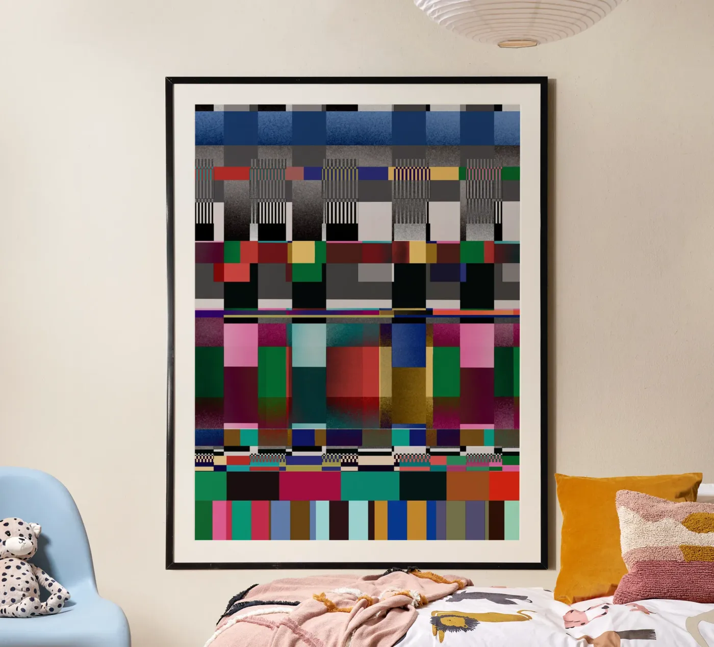 Glitches pattern 09 Poster von Little Dean