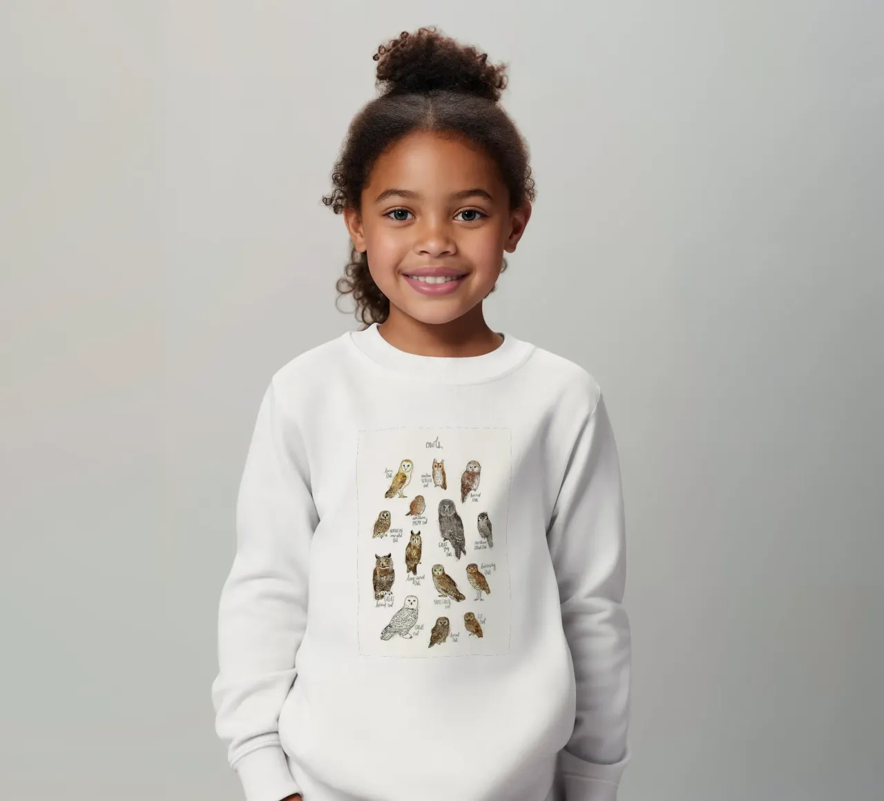 alcuni tipi di gufi amy hamilton felpa bambino da kbm store
