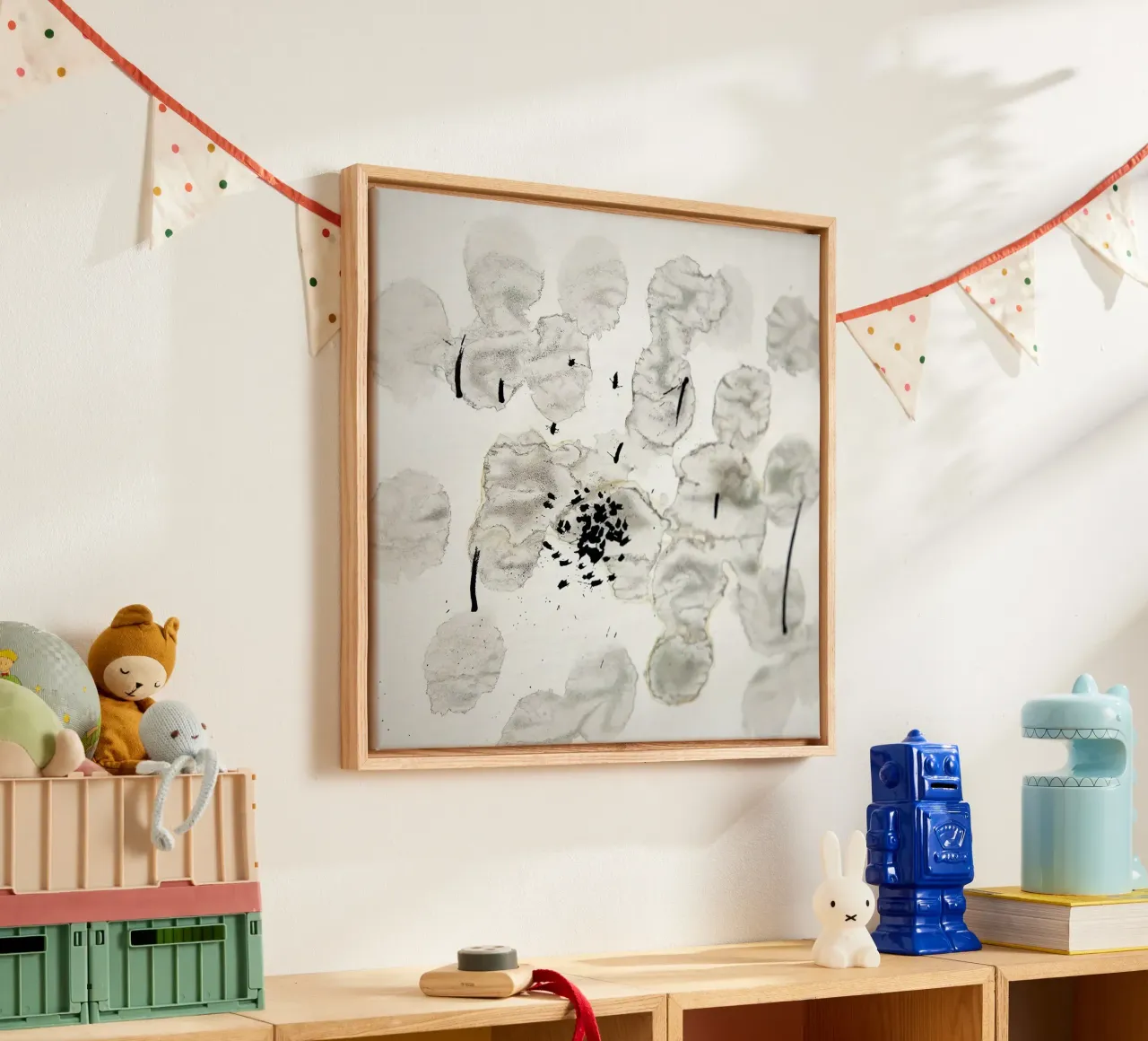 Joan MIRO Litho Beperkte EDITIE Uienvel Papier 1963 canvas met Baklijst van phillipp veisenberg