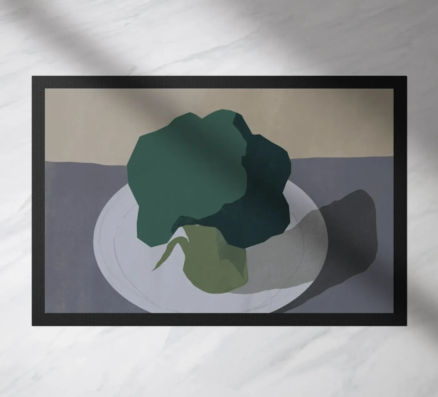Broccoli doormat by Little Dean