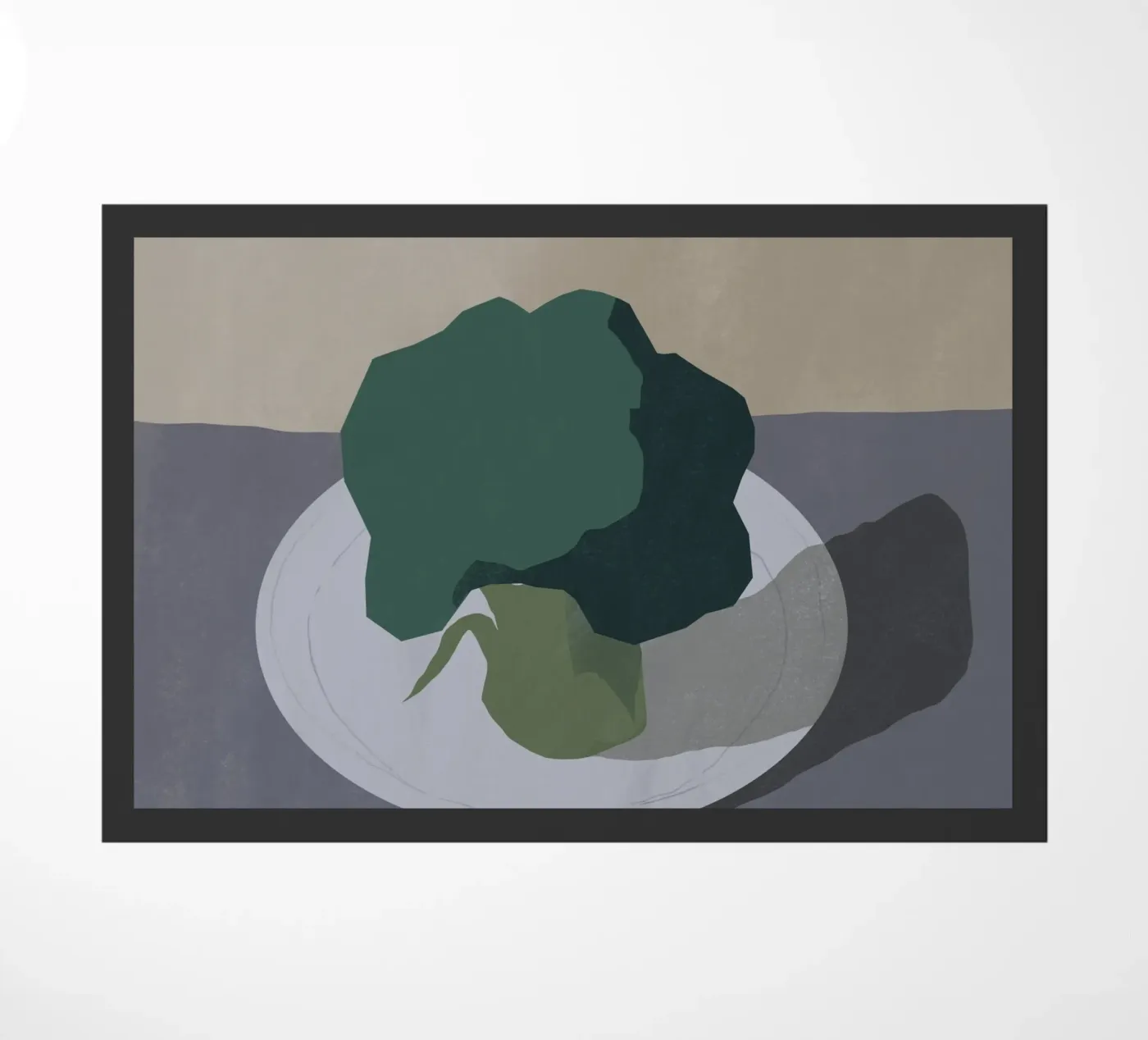 Broccoli doormat by Little Dean