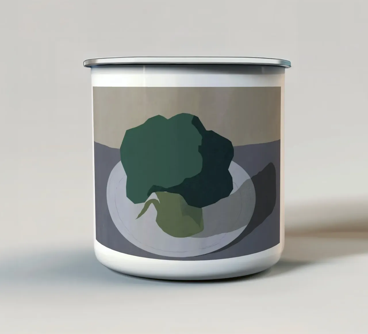 Broccoli tazza in smalto da Little Dean