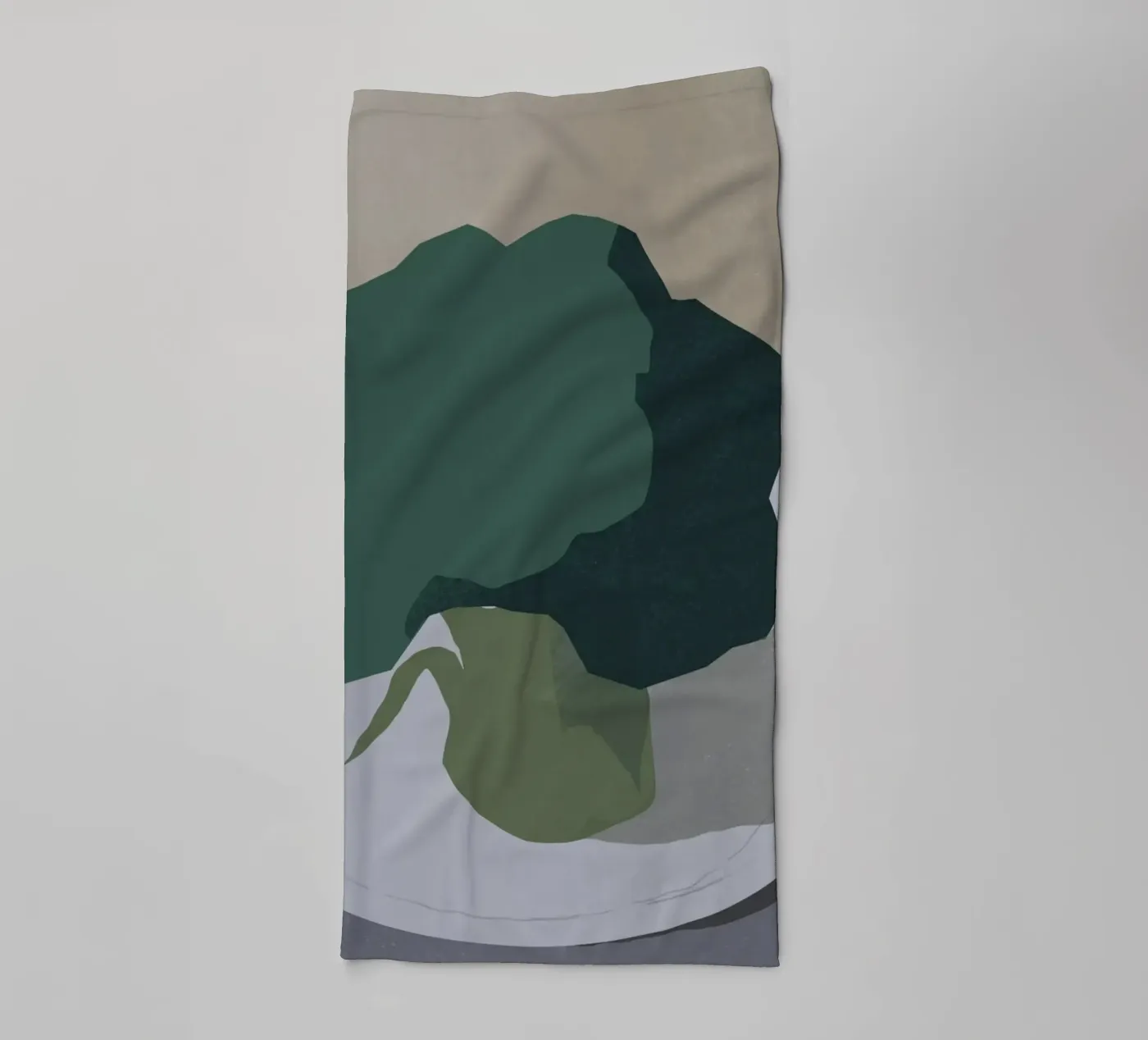 Broccoli badhanddoek van Little Dean
