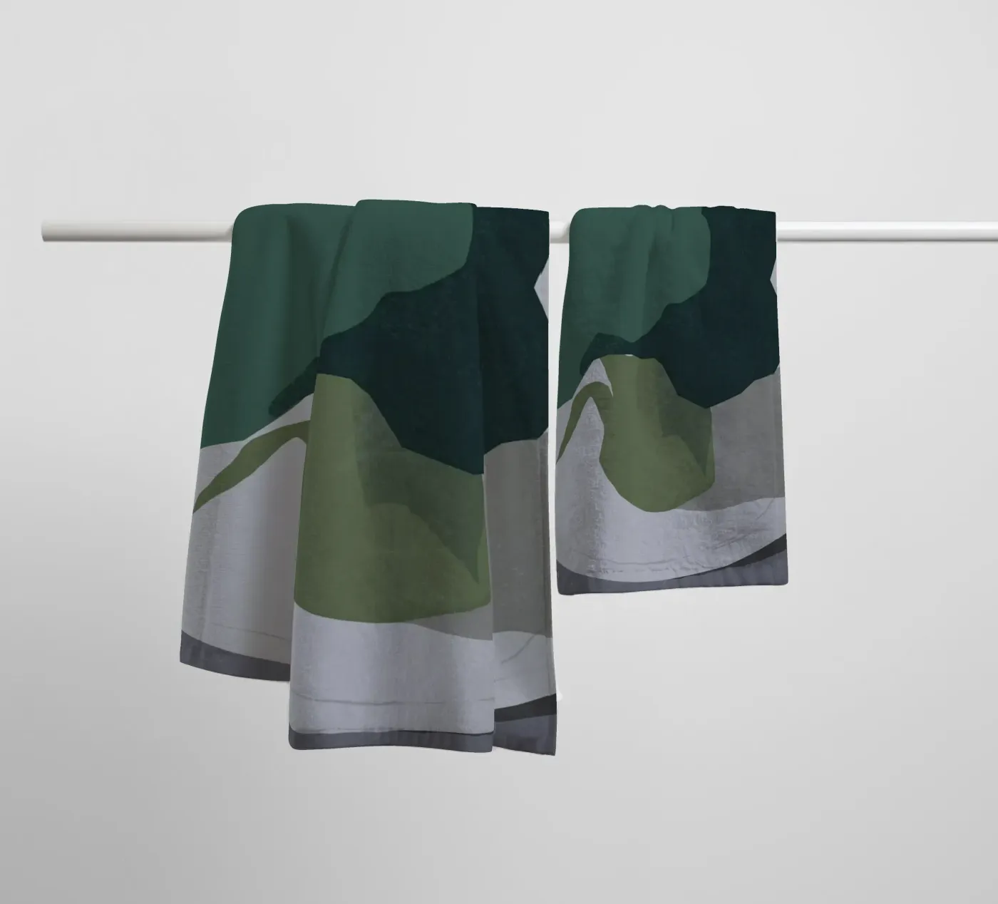 Broccoli badhanddoek van Little Dean