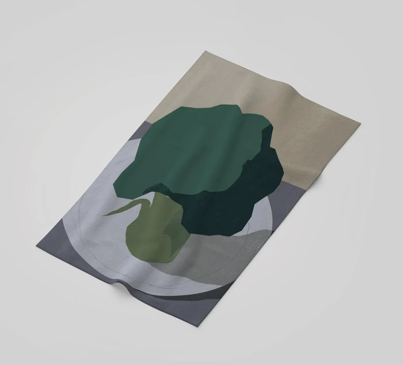 Broccoli Strandtuch von Little Dean