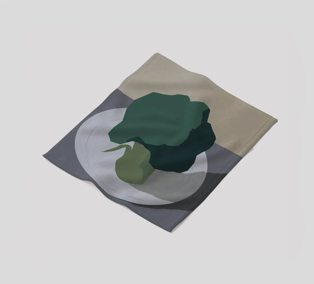 Broccoli fleecedeken van Little Dean