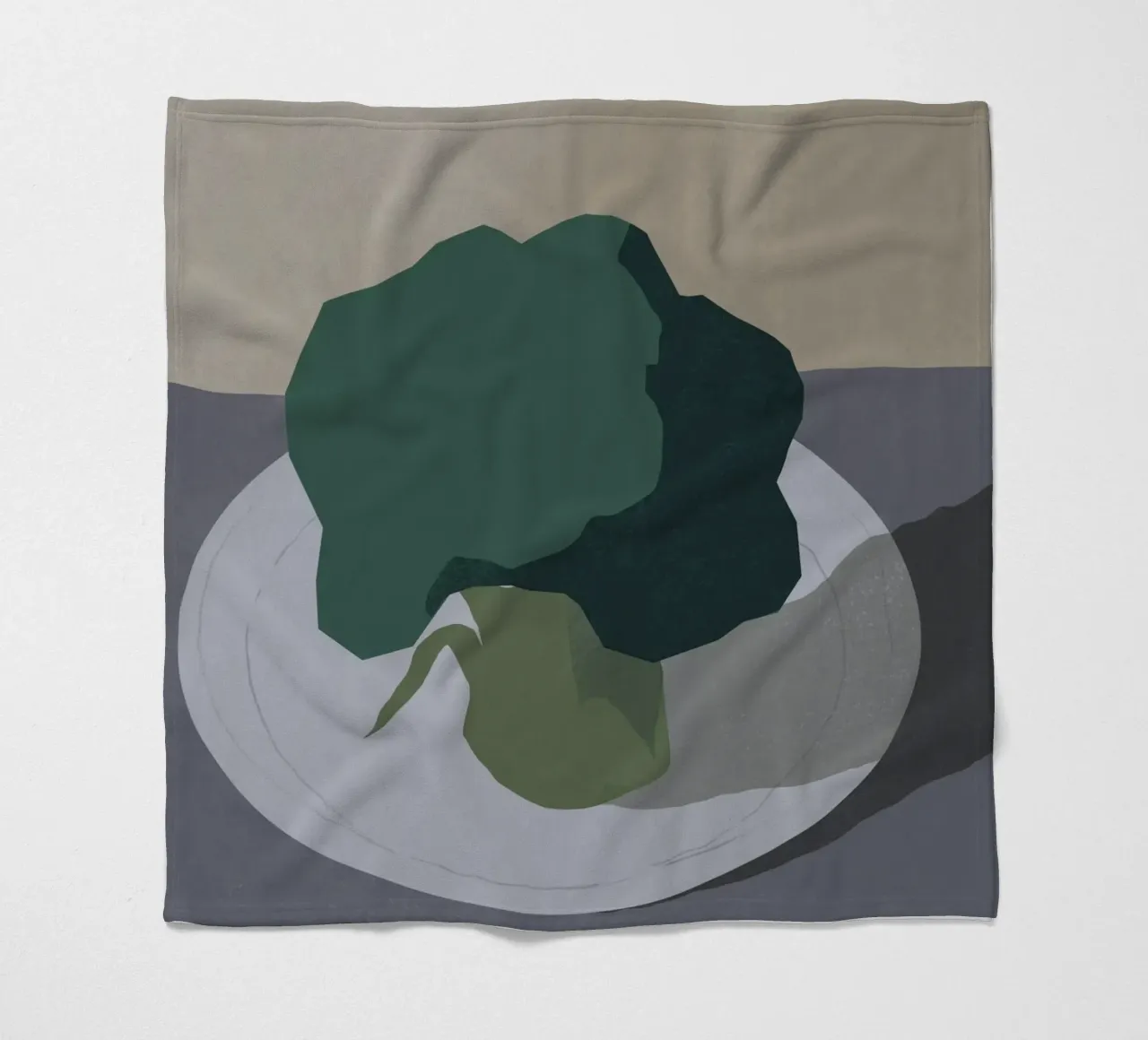 Broccoli fleecedeken van Little Dean