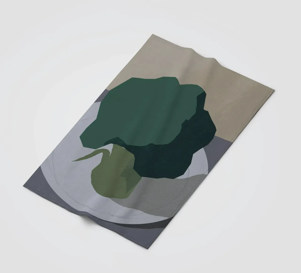 Broccoli fleecedeken van Little Dean