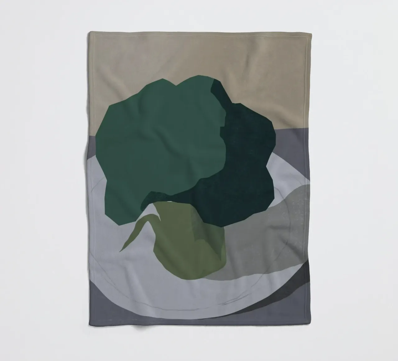 Broccoli fleecedeken van Little Dean