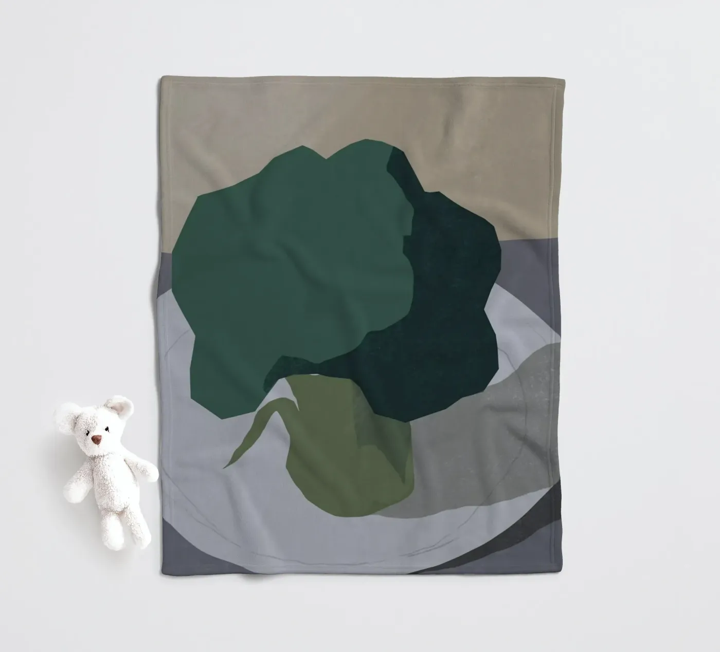 Broccoli coperta in pile da Little Dean