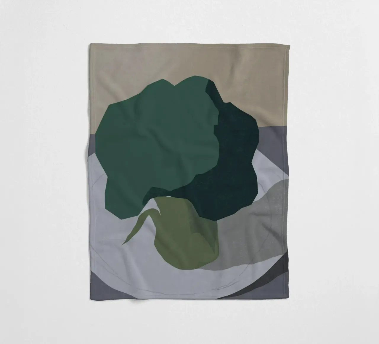 Broccoli fleecedeken van Little Dean