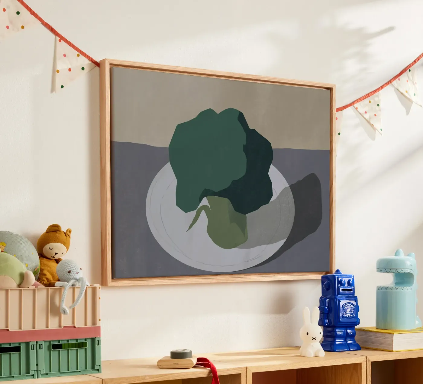 Broccoli acrylic glass by Little Dean