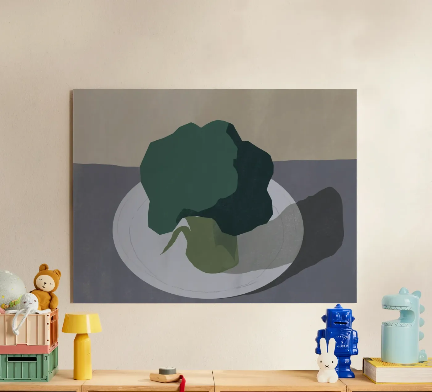 Broccoli acrylic glass by Little Dean
