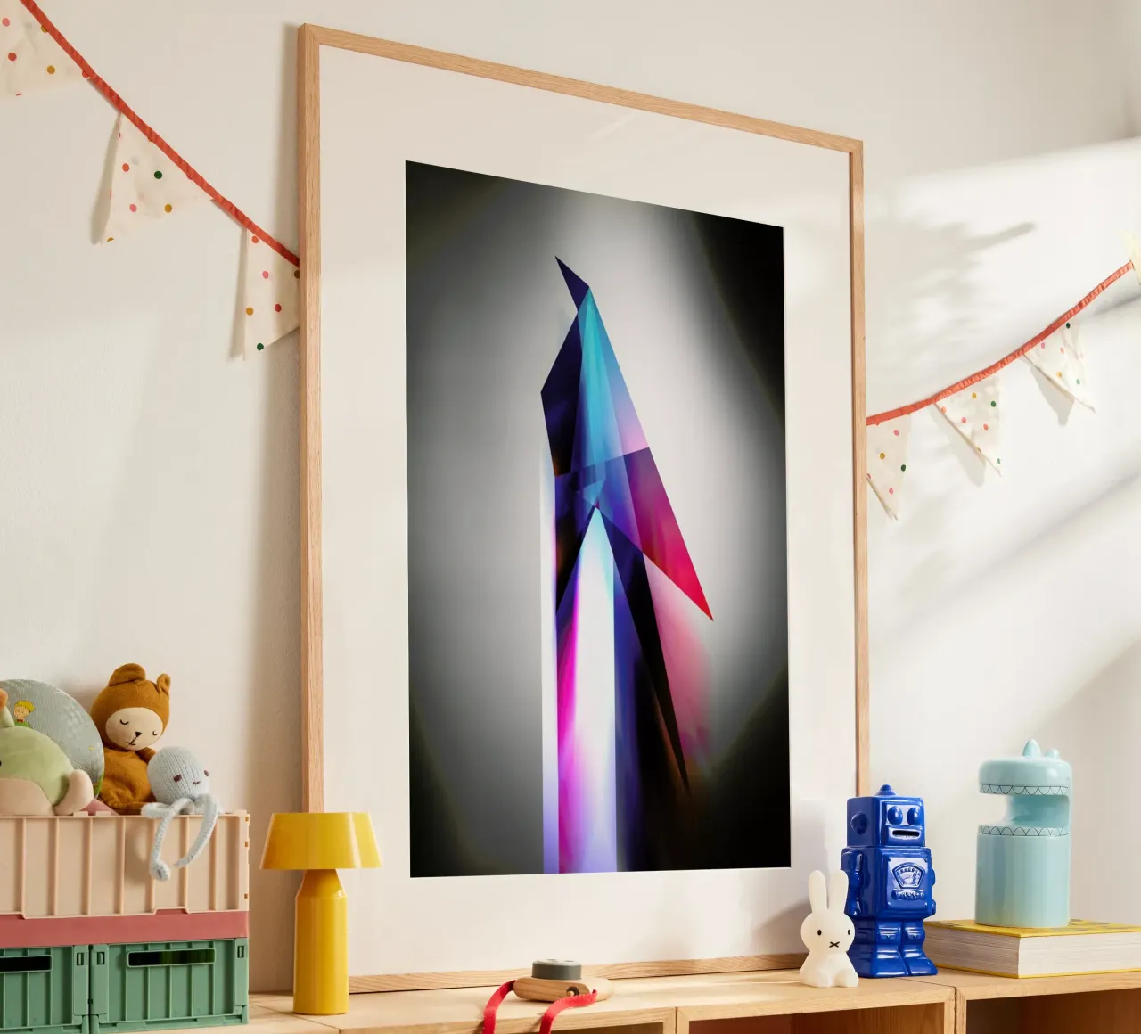 Origami Futurist Bird poster by Barrett Biggers