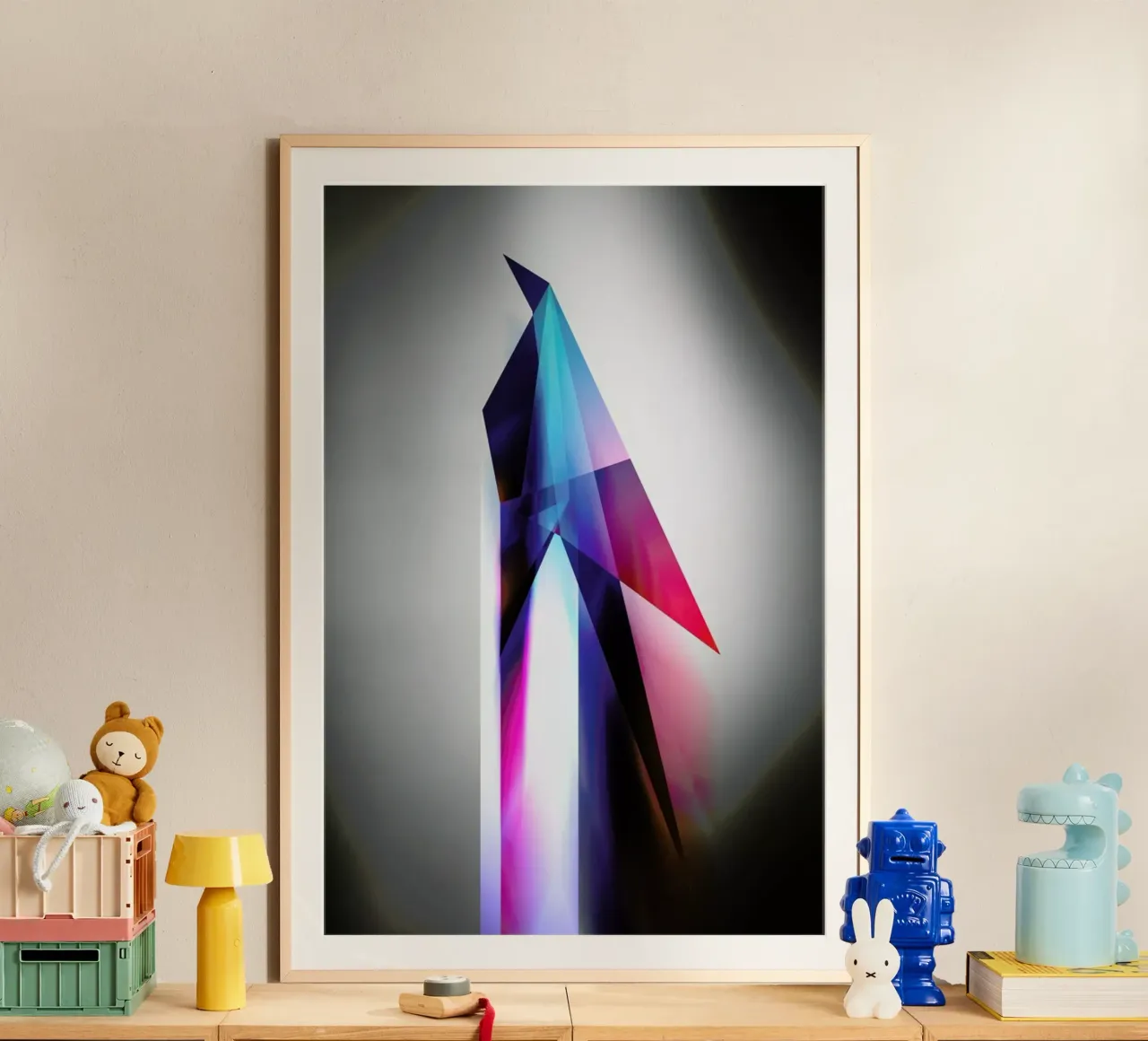Origami Futurist Bird poster by Barrett Biggers