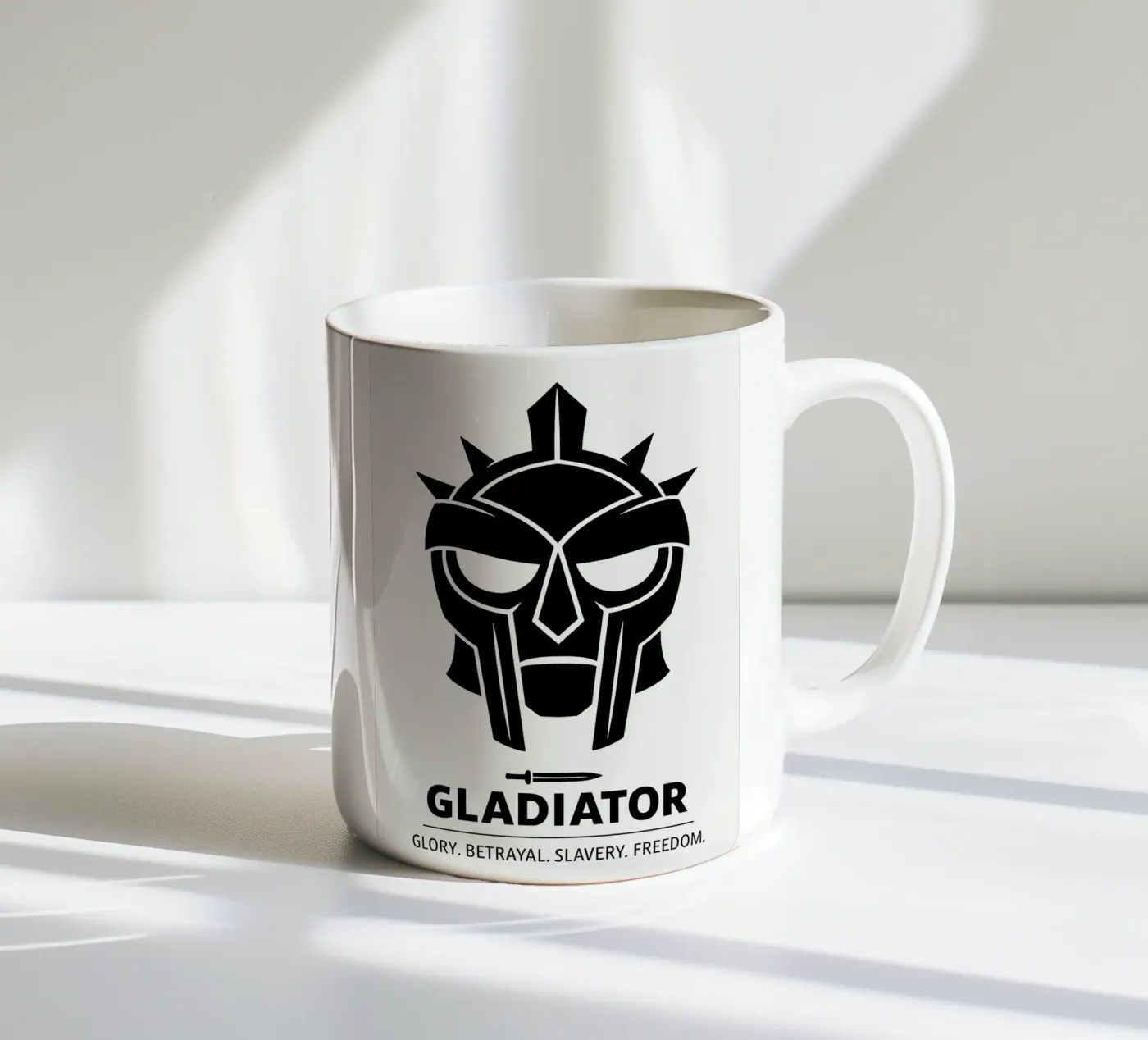 Gladiator Print ceramic mug by MoviesArt