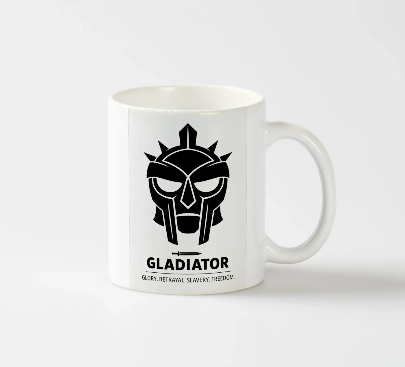 Gladiator Print ceramic mug by MoviesArt