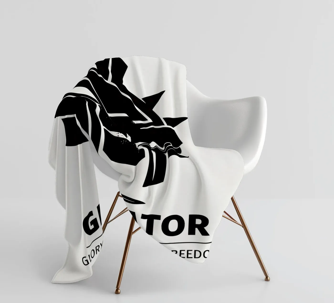 Gladiator Print Fleecedecke von MoviesArt