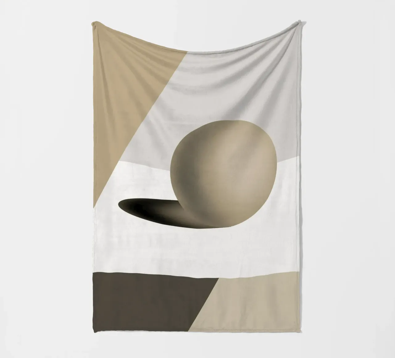 Sfera grigia coperta in pile da Little Dean