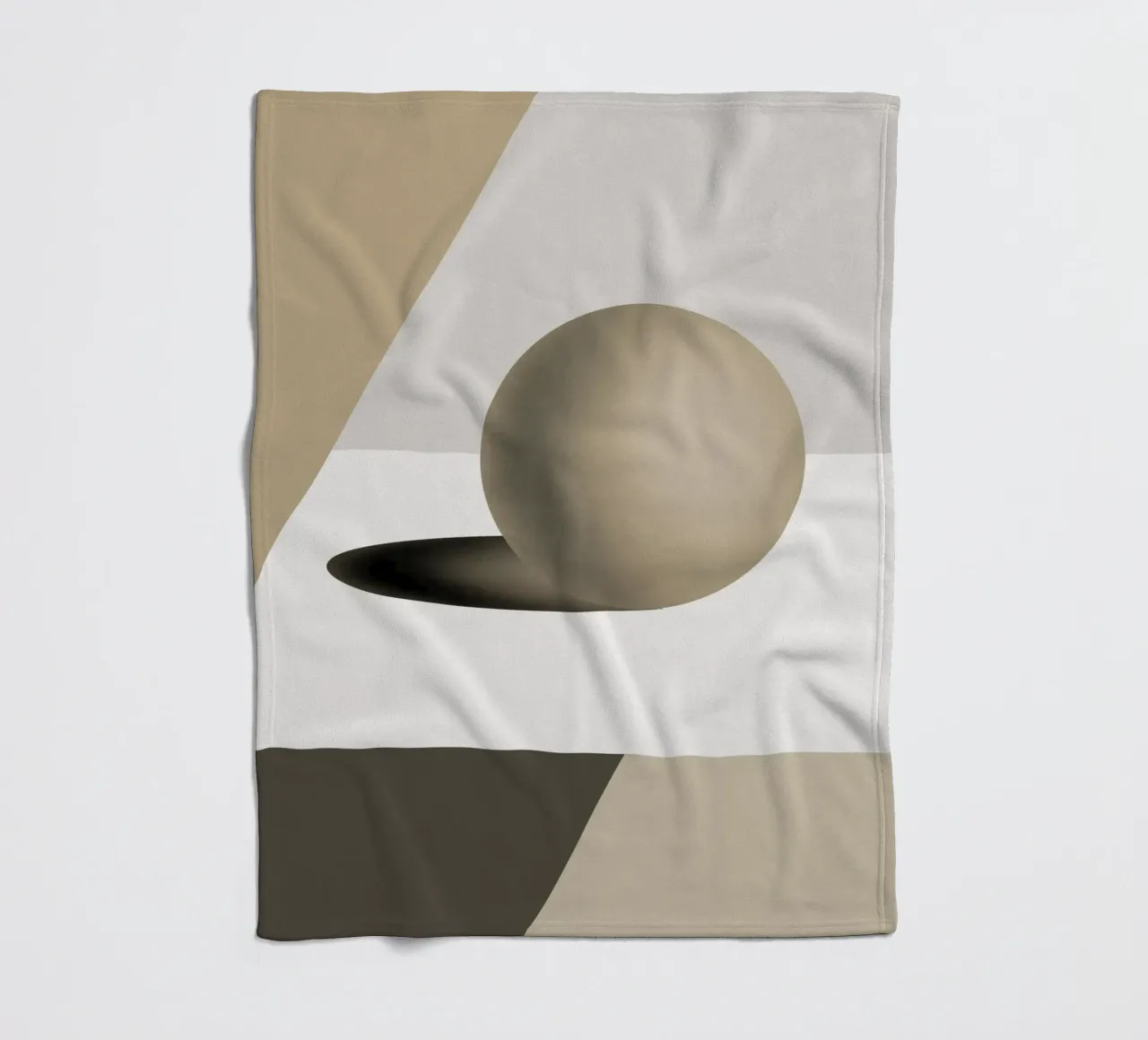 Sfera grigia coperta in pile da Little Dean