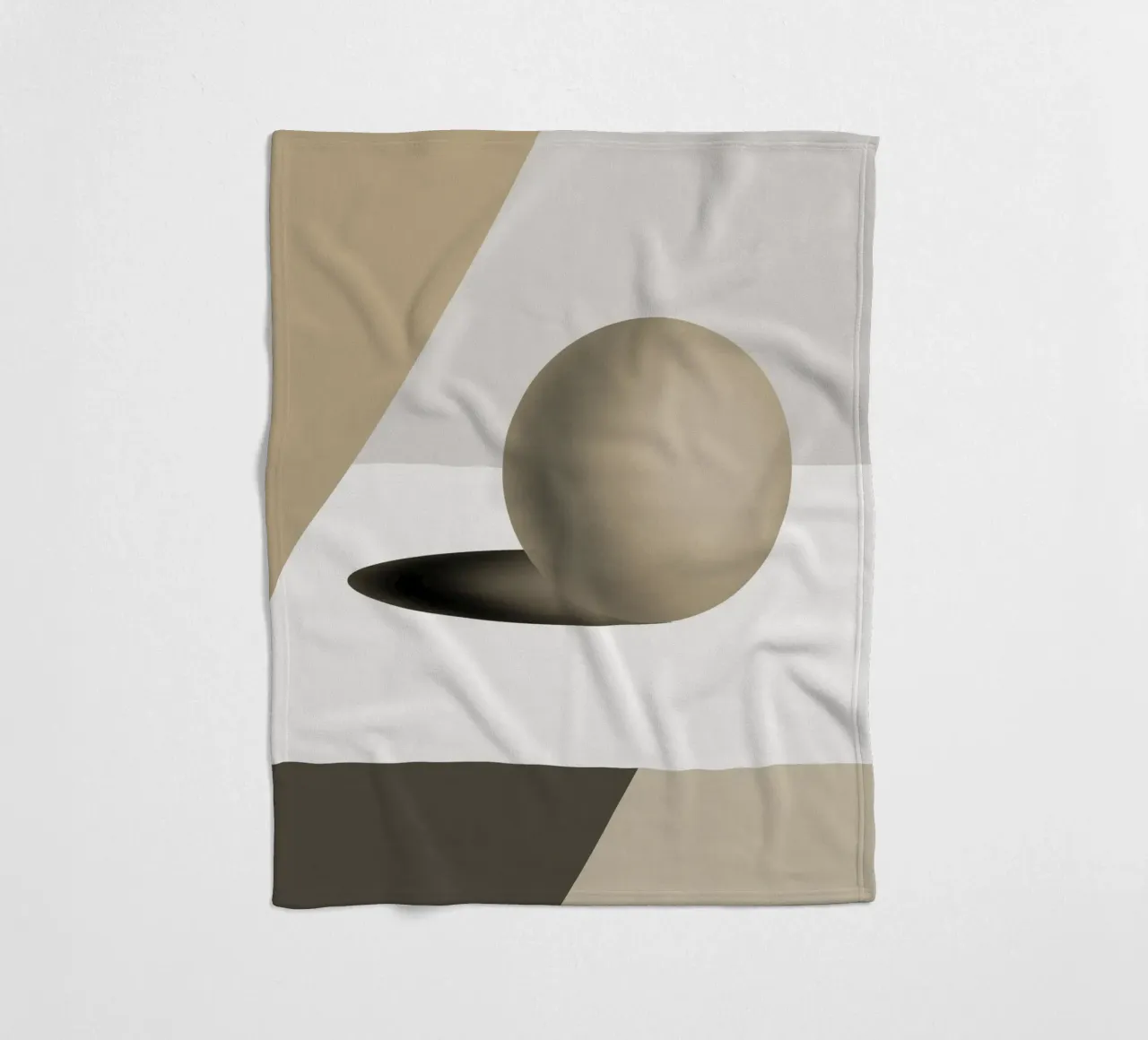 Sfera grigia coperta in pile da Little Dean