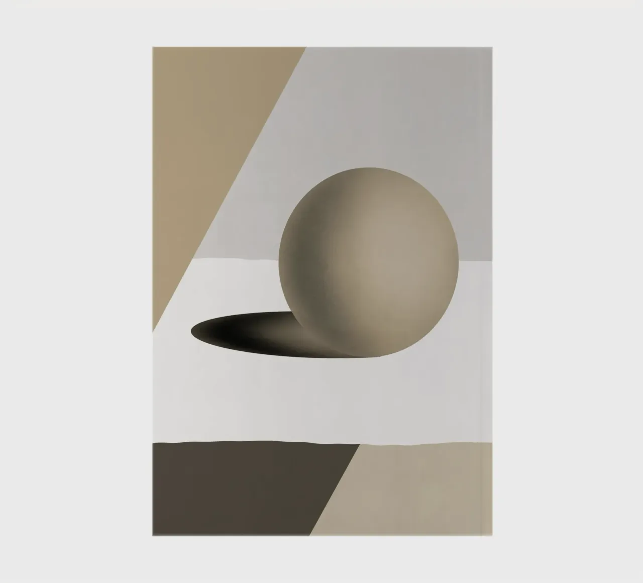Grey sphere notebook by Little Dean