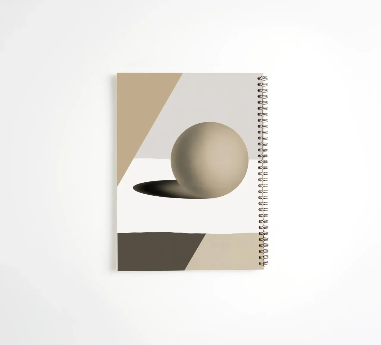 Grey sphere spiral notebook by Little Dean