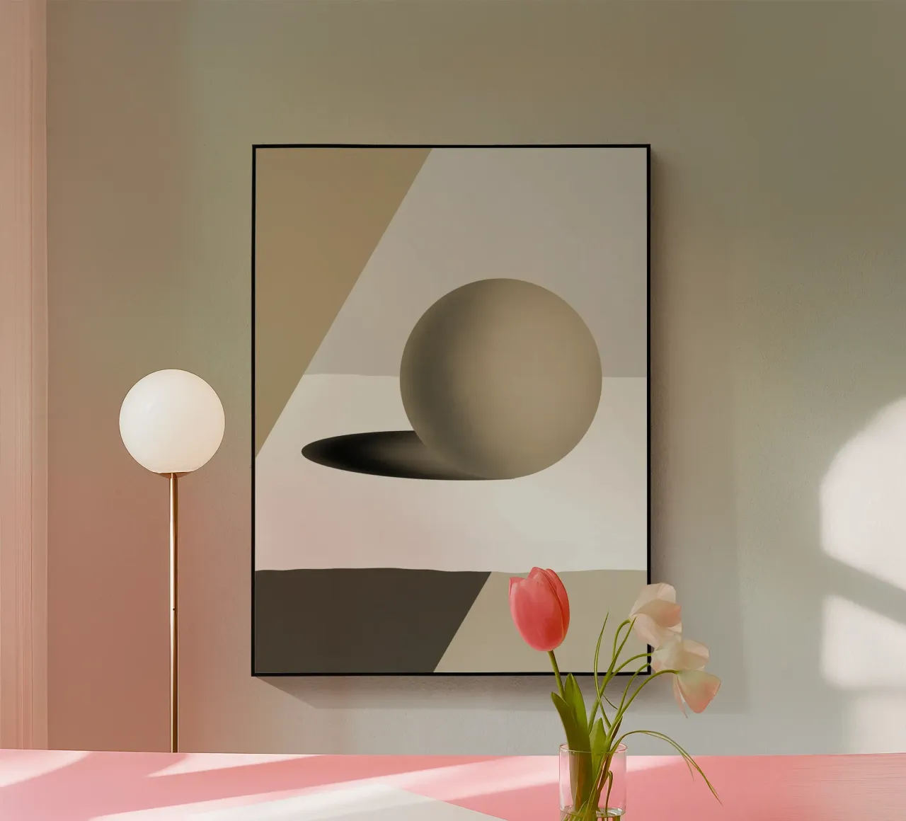 Sfera grigia plexiglass da Little Dean