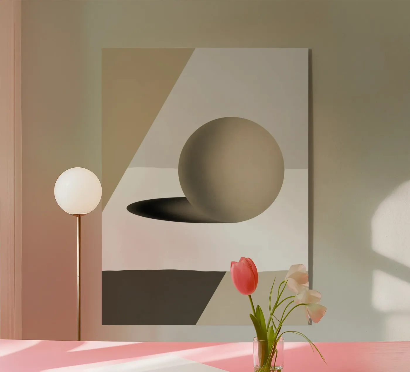 Grey sphere plexiglass da Little Dean