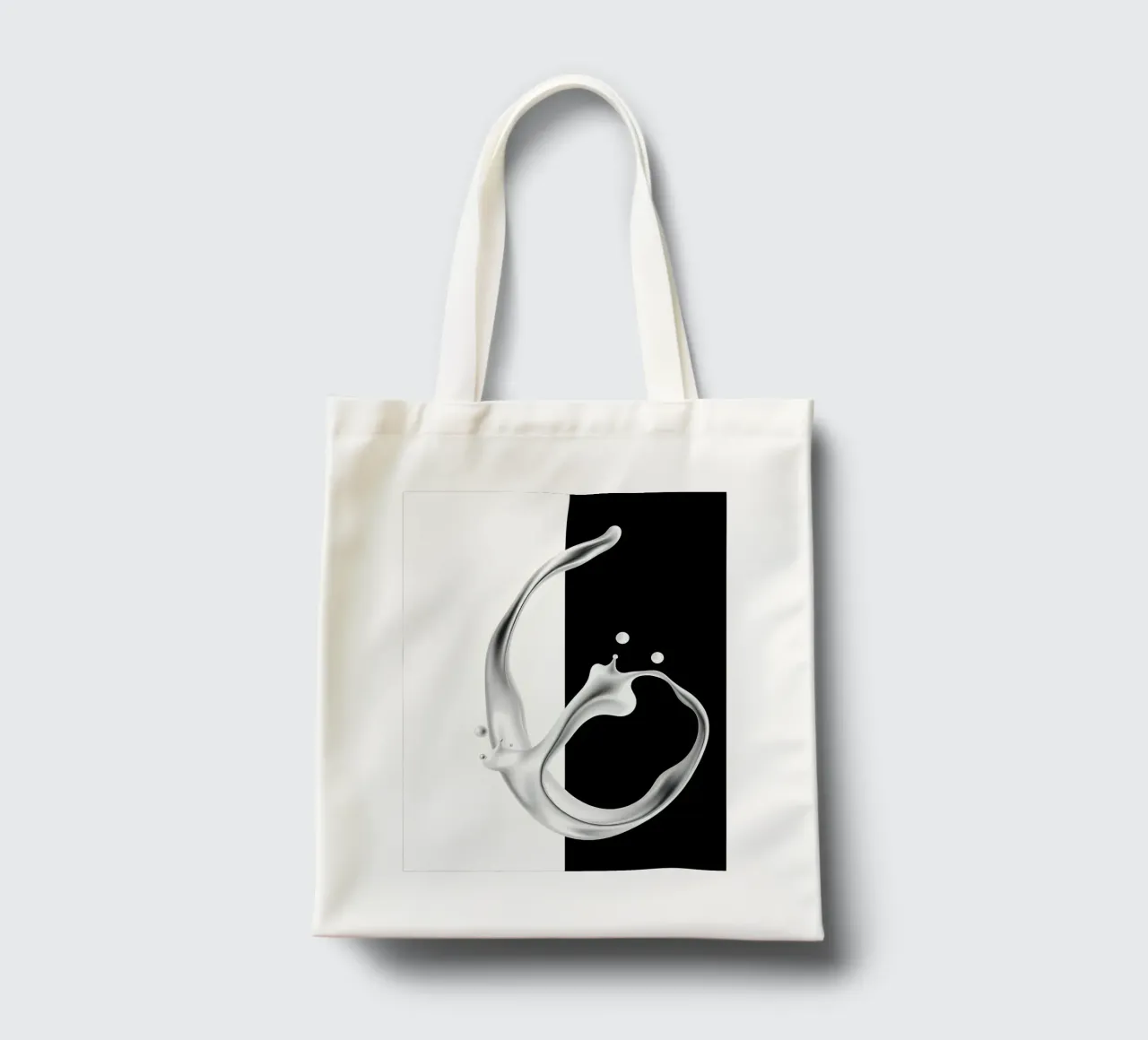 Abstrakt Schwarz Weiß borsa in juta da kosinsart.gallery