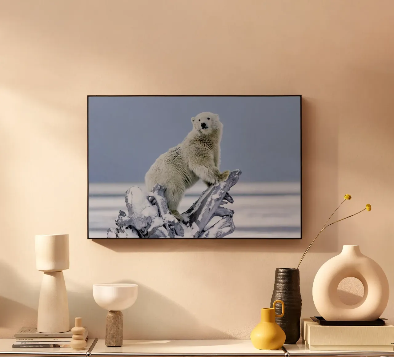 Bear in Snow, Canada acrylic glass by EyeEm Mobile GmbH