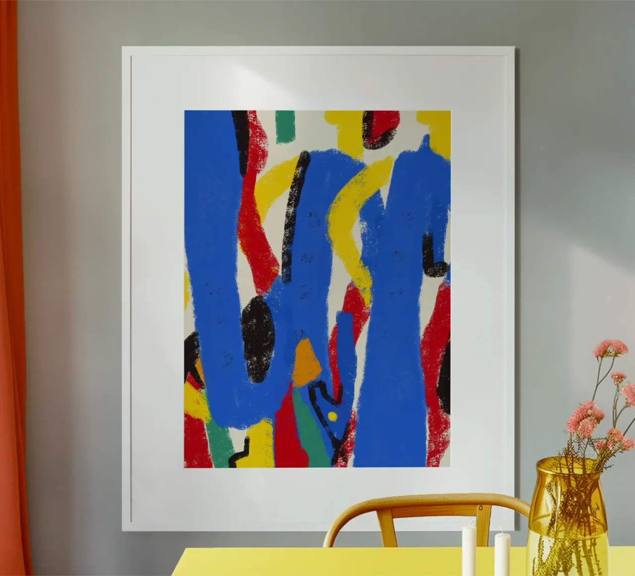 Tratti colorati a pastello poster da Little Dean