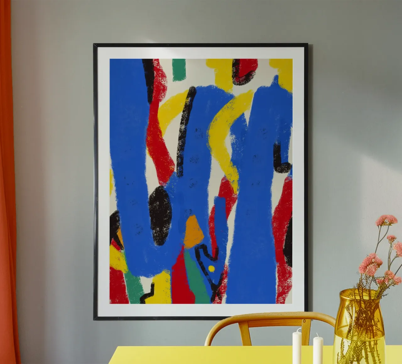 Tratti colorati a pastello poster da Little Dean