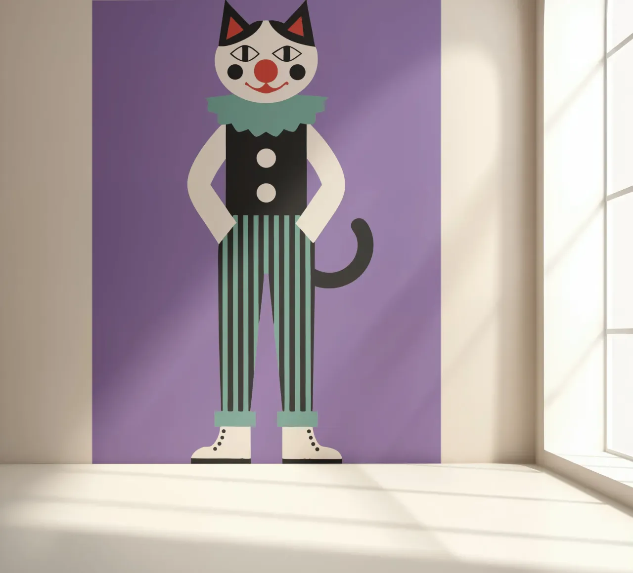 Clown Cat photo wallpaper by LOOK DIFFERENT