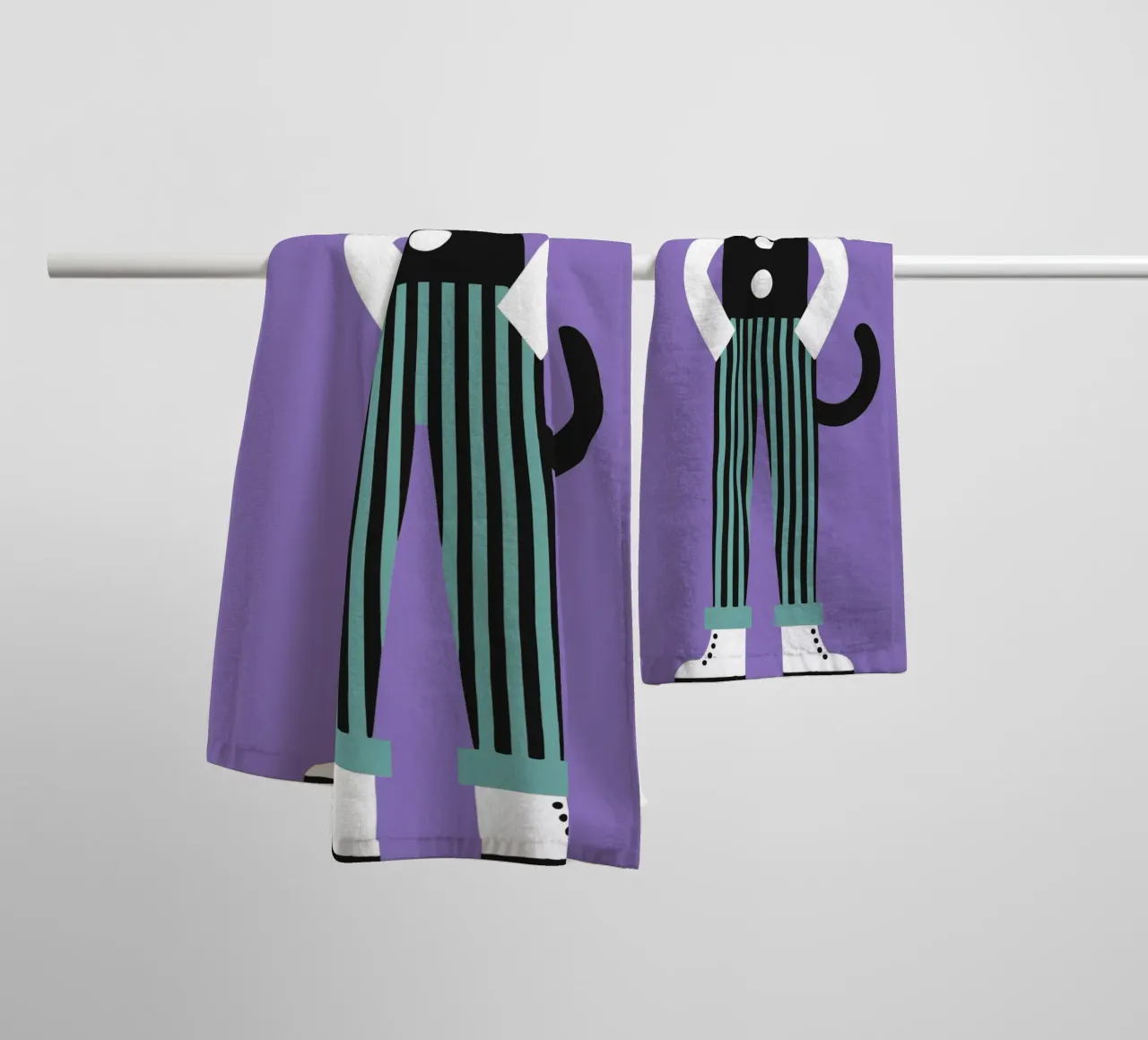 Clown Cat towel by LOOK DIFFERENT