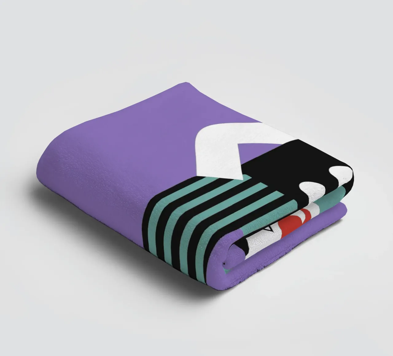 Clown Cat towel by LOOK DIFFERENT